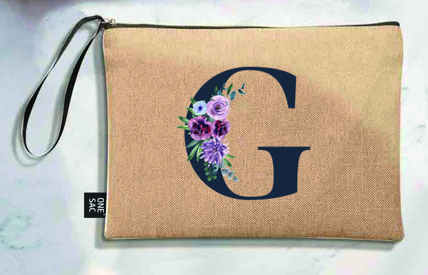 Bolso de mano letra g una pieza (diseño variado) (25×18×1 )